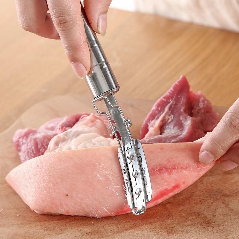 Dao cạo lông lợn, lông heo , dê , bò ... bằng inox không gỉ tiện dụng loại tốt hàng cao câp