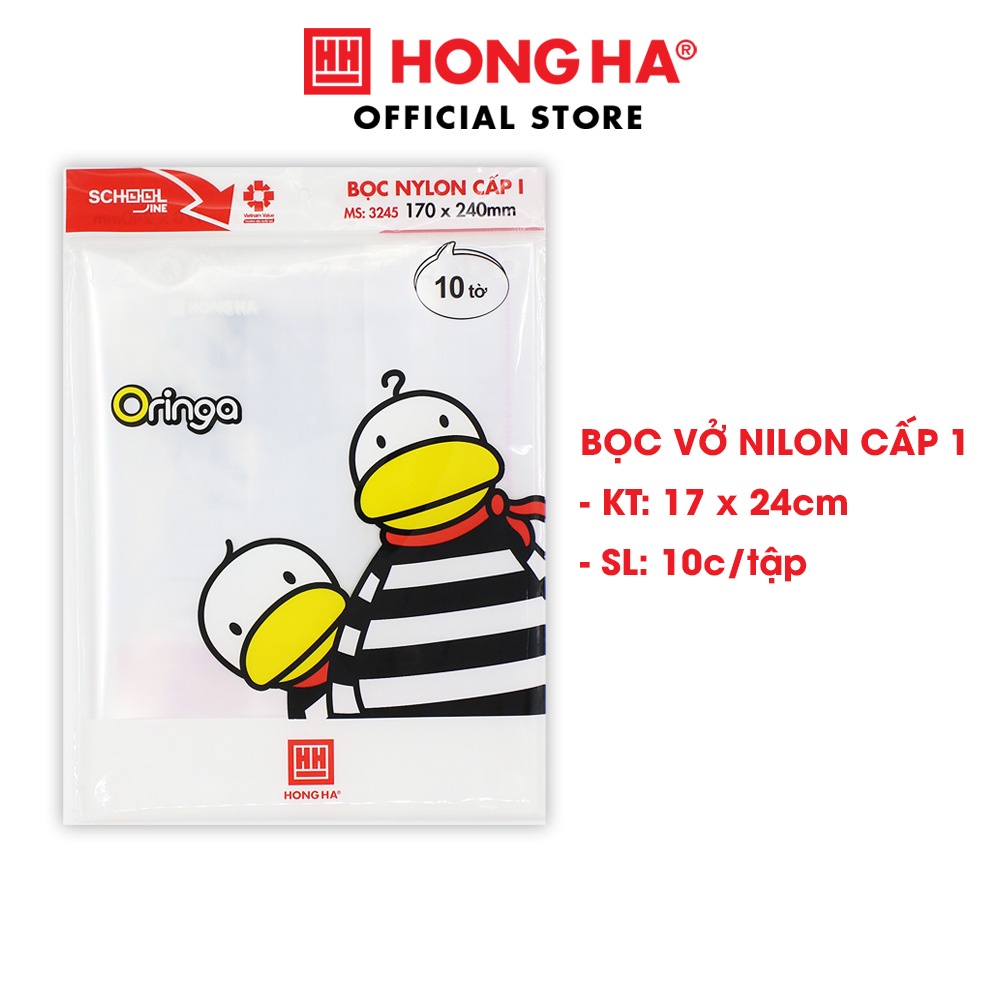 Tập 10 chiếc Bọc vở nilon cấp I Hồng Hà - 3245