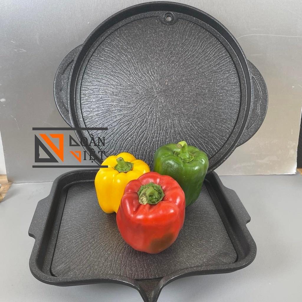 VĨ NƯỚNG BBQ, CHẢO BÍT TẾT - VÂN ĐÁ HOA CƯƠNG CHỐNG DÍNH . Xuất xứ HÀN QUỐC , an toàn tuyệt đối cho sức khoẻ