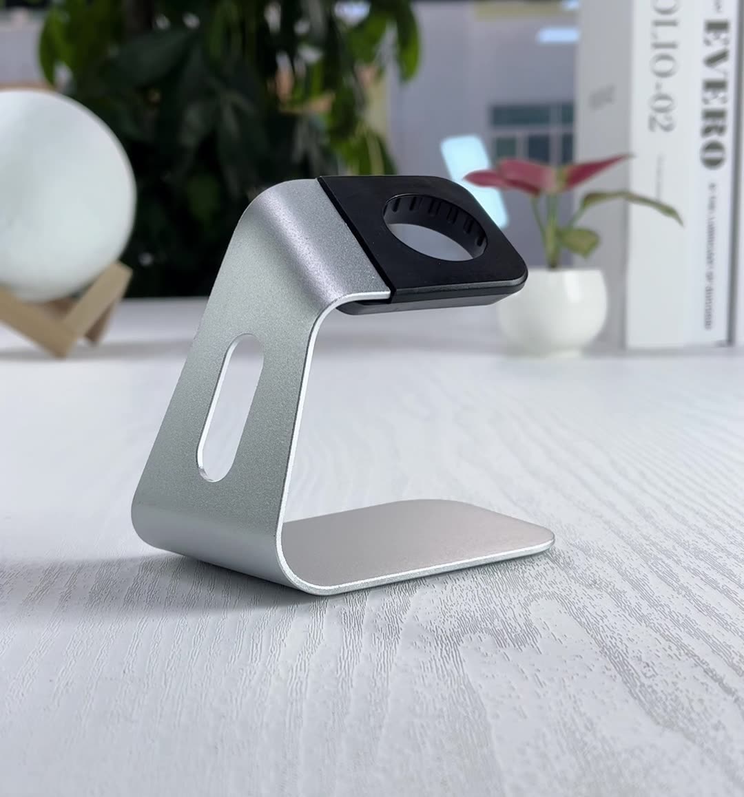 Giá Đỡ Dành Cho Dock Sạc Apple Watch Hợp Kim Nhôm Cao Cấp Chống Đứt Gãy Dây_Hàng Chính Hãng