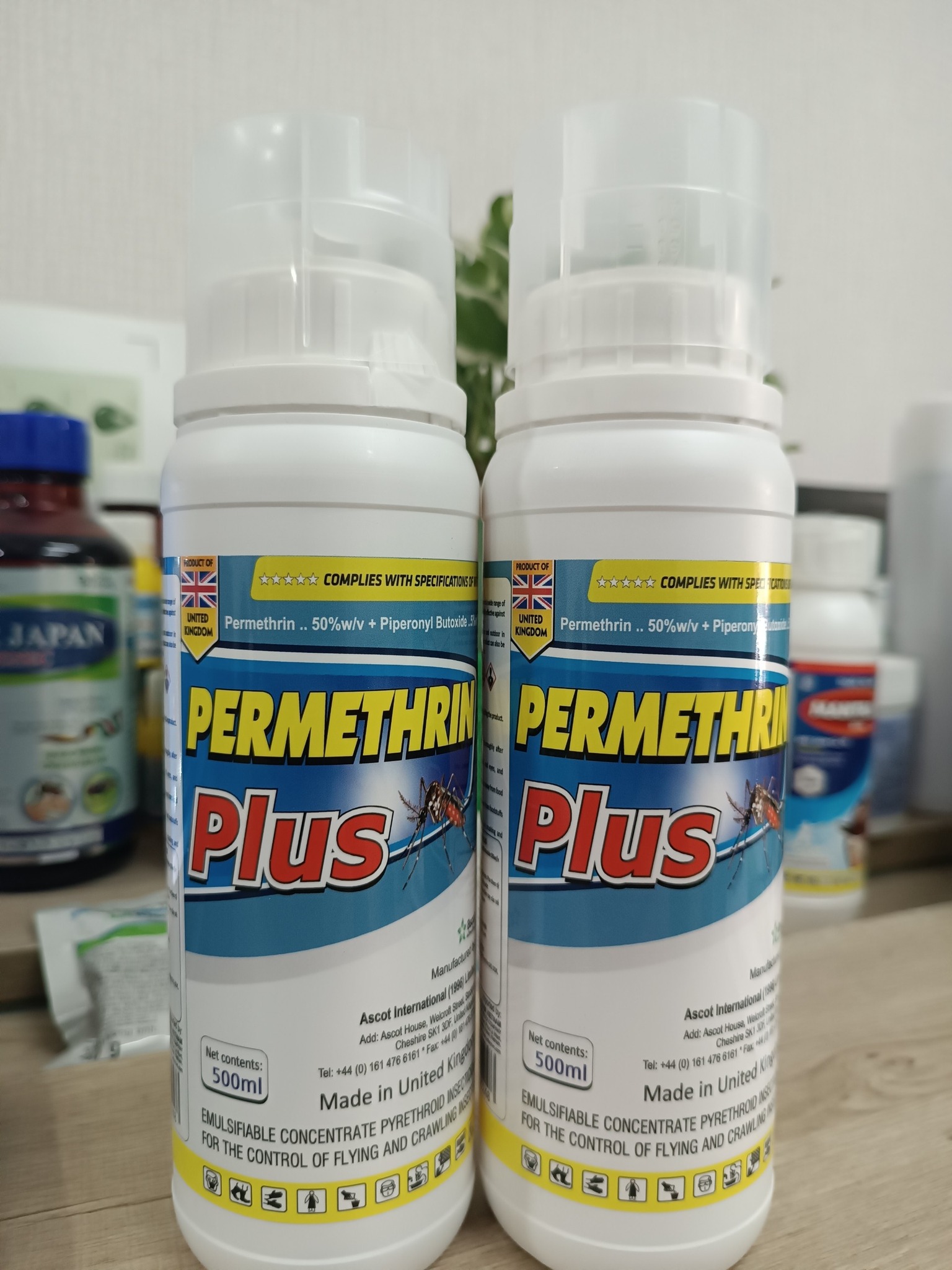 Thuốc diệt muỗi chống kháng thế hệ mới PERMETHRIN PLUS chai 500ml