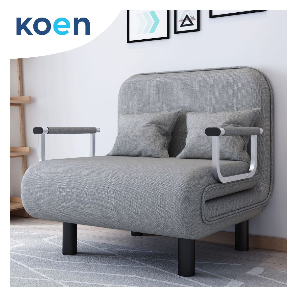 Giường Sofa Gấp Gọn Đa Năng Koen, ghế sofa mở ra thành giường