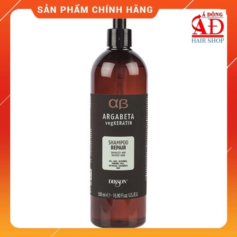 BỘ DẦU GỘI Ủ DIKSON ARGABETA KERATIN REPAIR PHỤC HỒI TÓC HƯ TỔN ITALY 500ML