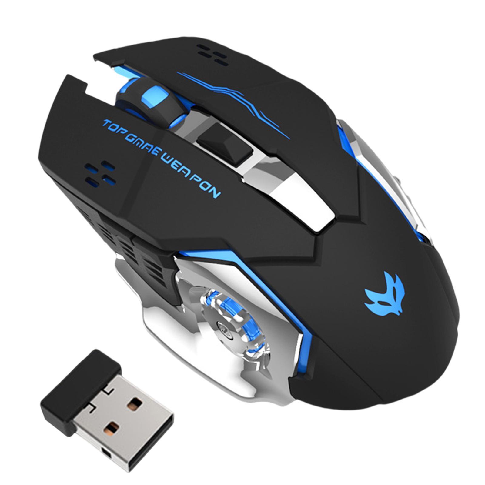 2.4G Wireless Mouse + USB Receiver Office Mouse 3 Adjustable DPI 6 Buttons