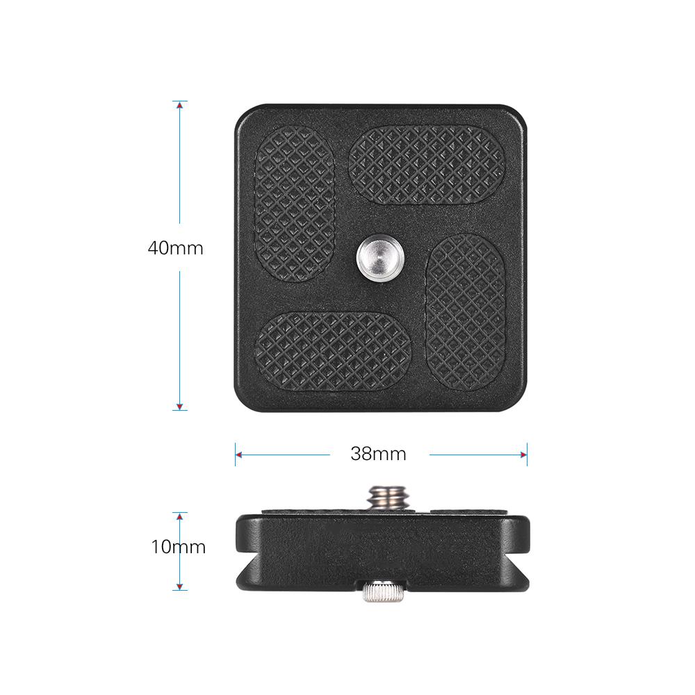 Tấm QR với vít 1/4 inch cho Arca Swiss Benro Hợp kim nhôm kích thước 40 * 38mm