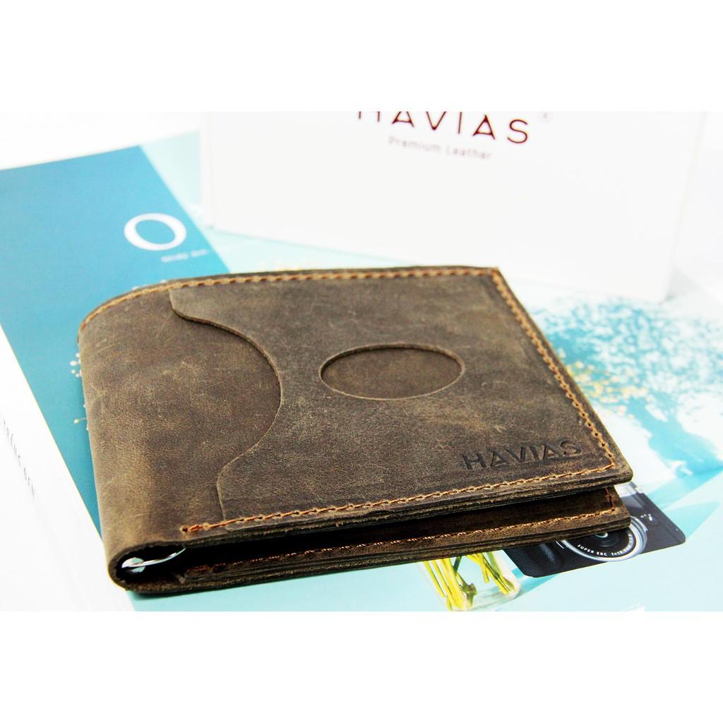 Ví Da Eros Handcrafted Wallet HAVIAS - Nâu Rêu