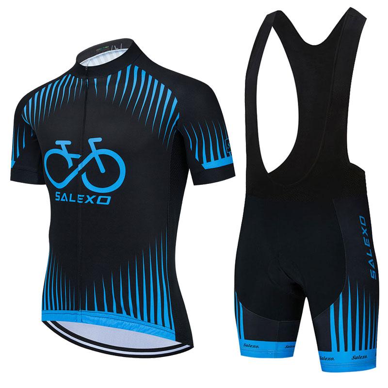 Bộ Quần Áo Đạp Xe 2023 Salexo Mùa Hè Maillot Ropa Ciclismo Người Xe Đạp Đi Xe Đạp Jersey Xe Đạp Quần Áo Thể Thao Phù Hợp Với Color: 8 Size: XS