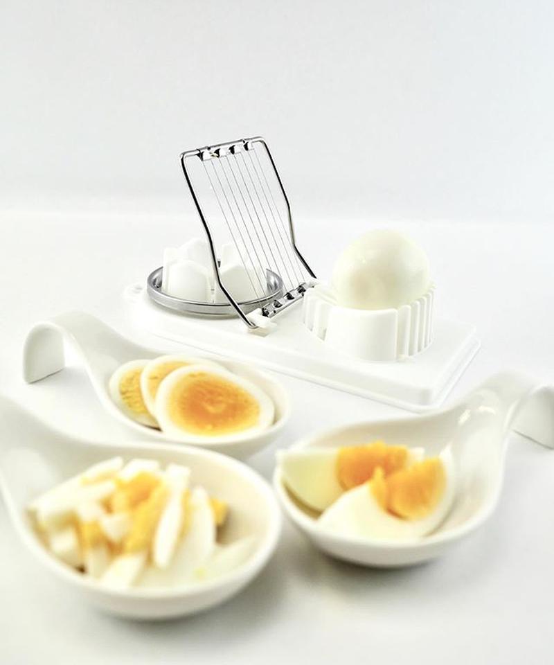Combo 01 Muôi xới cơm chống dính tiện lợi Echo Metal + 01 Dụng cụ cắt  trứng lưỡi Inox cao cấp - Nội địa Nhật Bản