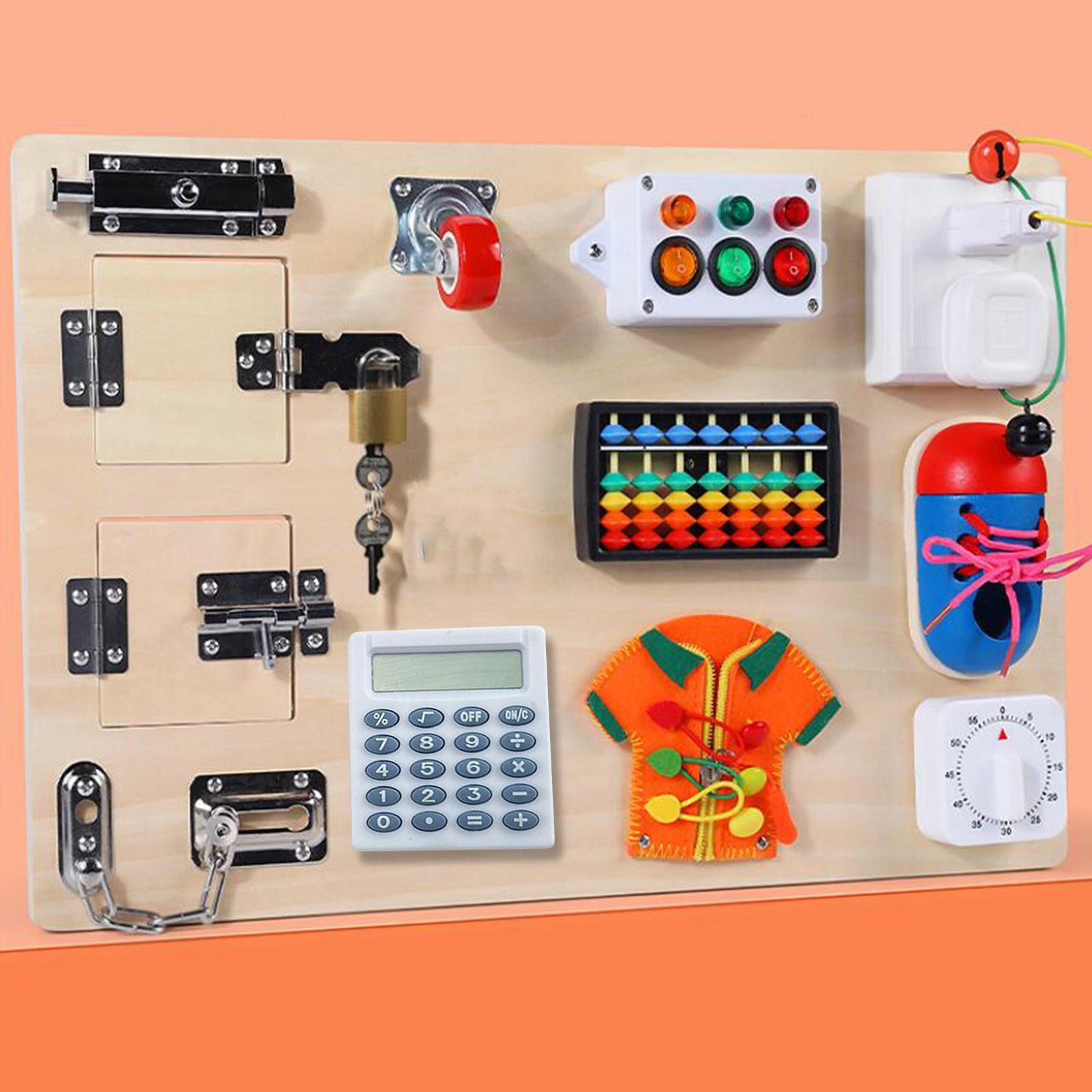 Busy Board Toy Early Educational Toys Practical Skill for Children Boys