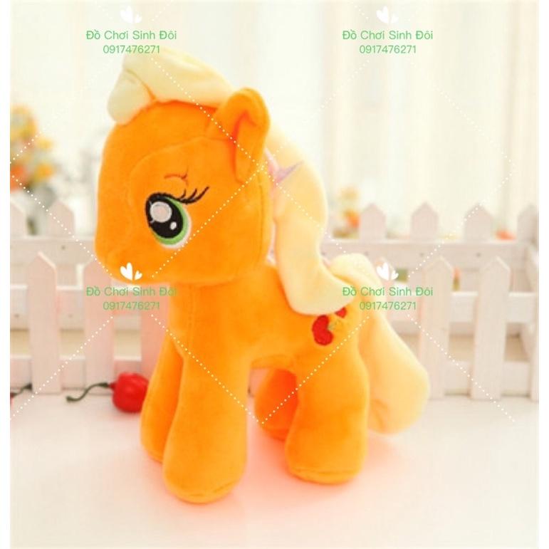 Thú bông ngựa pony 28cm - combo 6 con