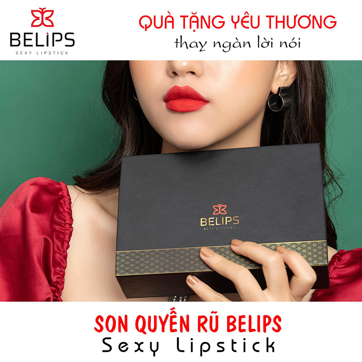 Set son Belips 3 thỏi - Bộ quà tặng yêu thương - Son môi 100% thành phần tự nhiên, không chứa chì, bà bầu cũng dùng được