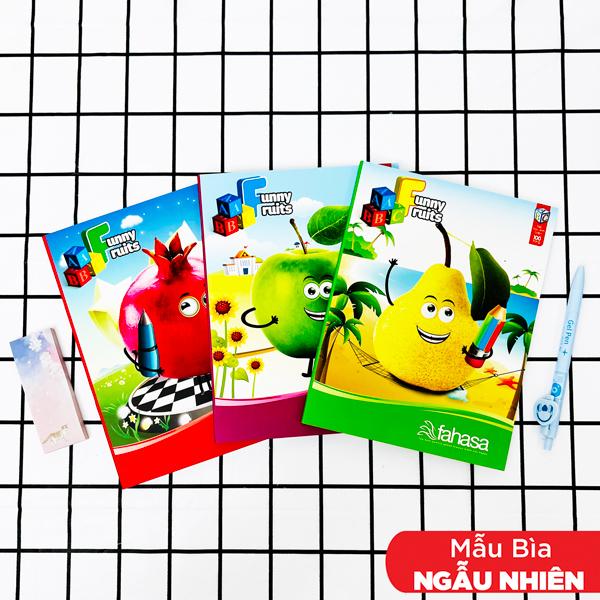 Combo 5 Tập Học Sinh 4 Ô Ly 100 Trang ĐL 100g/m2 - FAHASA (Mẫu Màu Giao Ngẫu Nhiên)
