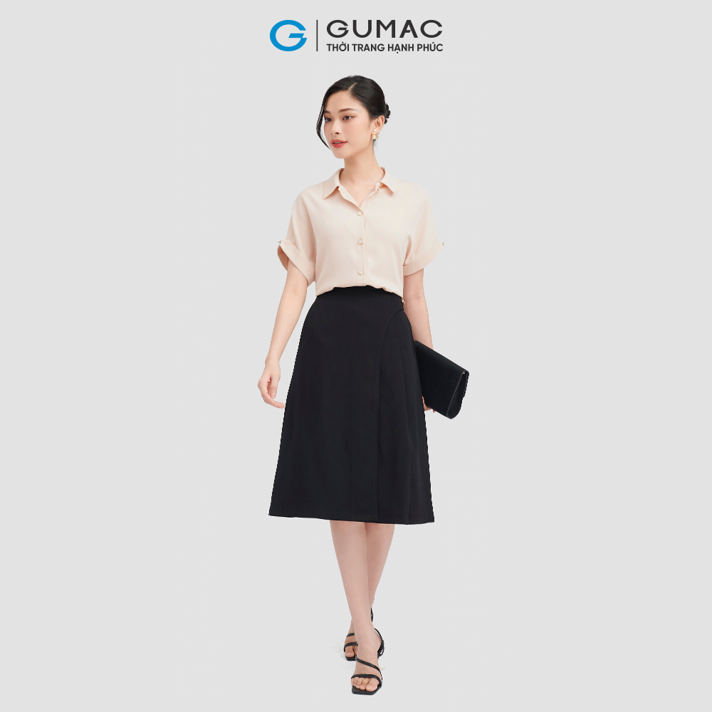 Chân vày nữ GUMAC VC08124 form A xòe nhẹ xếp ly phong cách