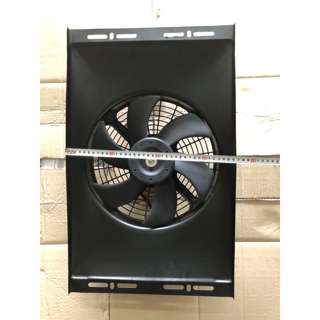 Quạt Dàn nóng lồng sắt chế 14x23 12V / 24V 35x58 cm hàng Trung Quốc
