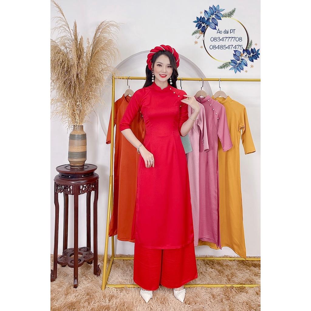 Áo dài cách tân lụa tây thi cao cấp nhiều màu đủ size