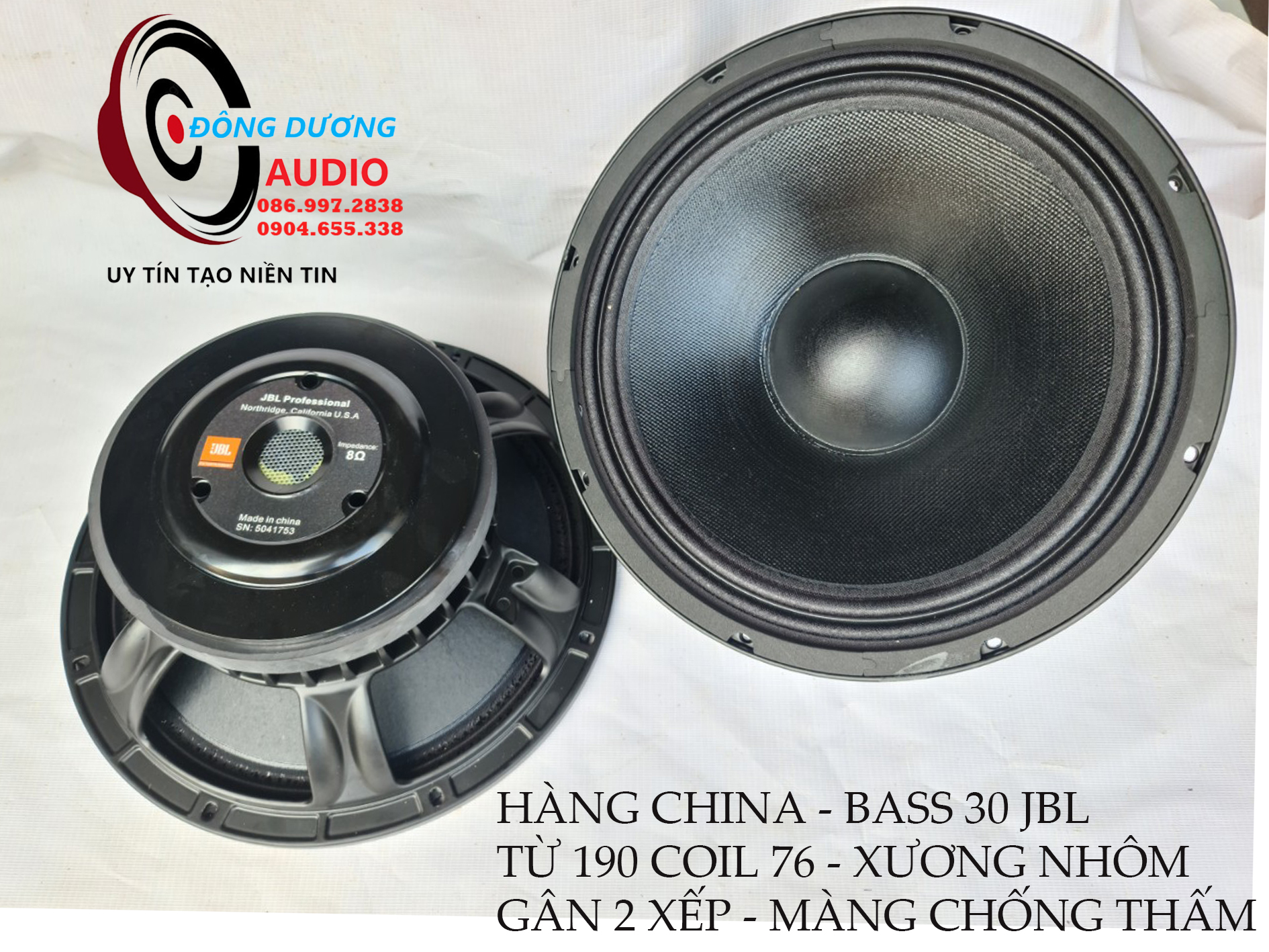 BASS 30 TỪ 170 COIL 76 XƯƠNG NHÔM - HÀNG CHẤT LƯỢNG