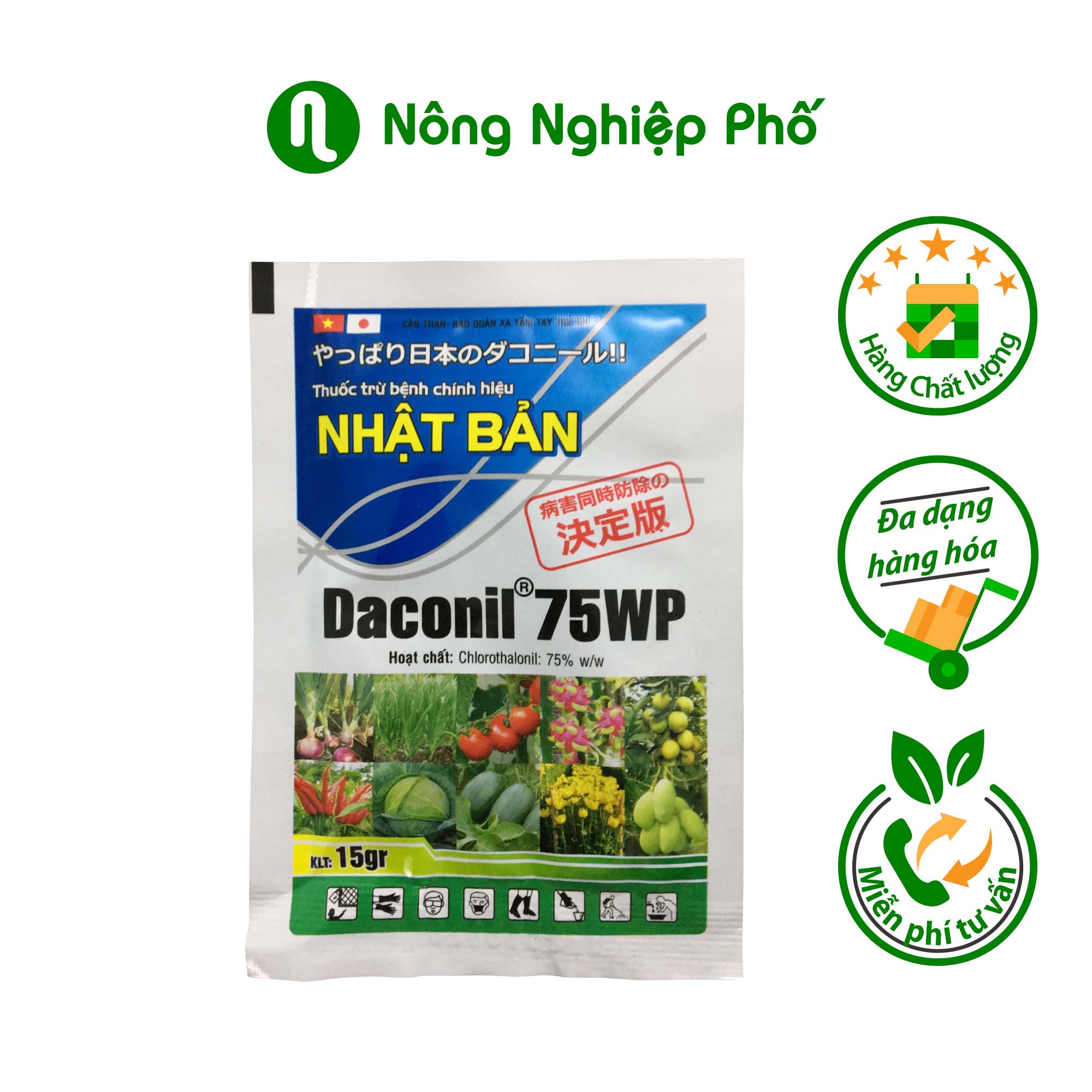 Daconil 75WP trừ bệnh trên cây