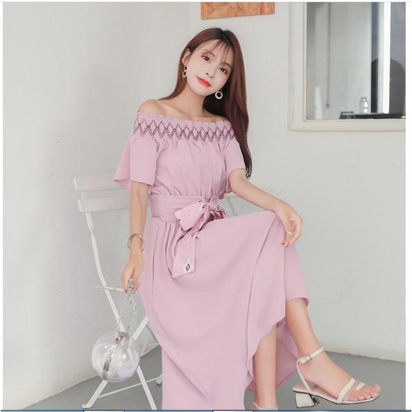 ĐẦM VÁY SAU SANH CÔNG SỔ THẮT DÂY CHE KHUYẾT ĐIỂM sau sanh có dây kéo cho bé bú