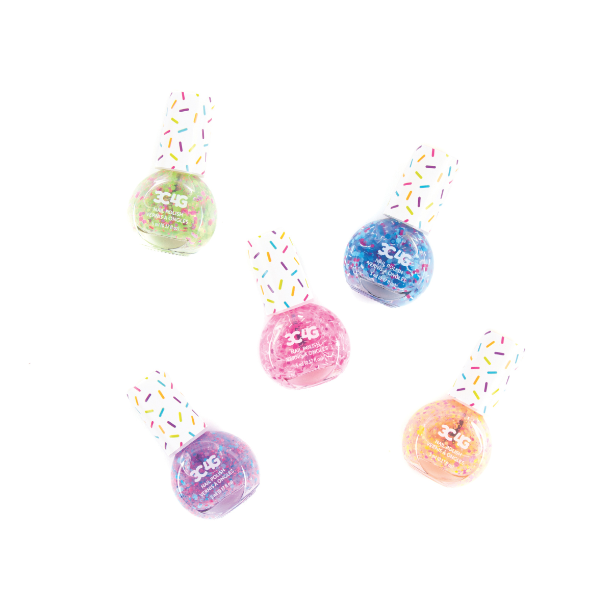 Đồ Chơi Combo 5 Sơn Móng Tay Confetti 3C4G 20270914/10012MIR