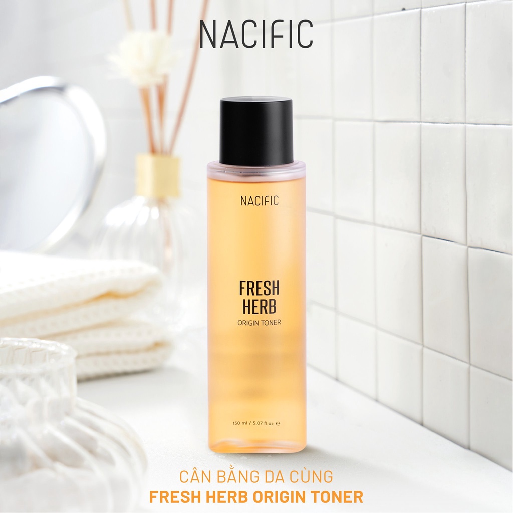 Nước Hoa Hồng Dưỡng Trắng Làm Dịu Da NACIFIC Fresh Herb Origin Toner 150ml