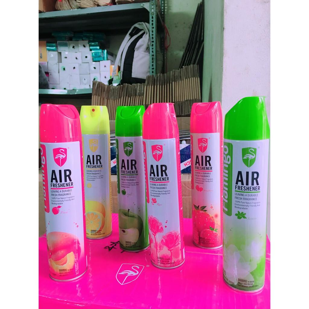 hàng mới Combo 03 Bình Xịt khử mùi xe ôtô Air Freshener Flamingo