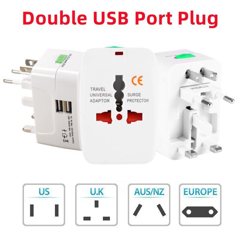 Phích Cắm Chuyển Đổi 2 Cổng USB 10A 250V