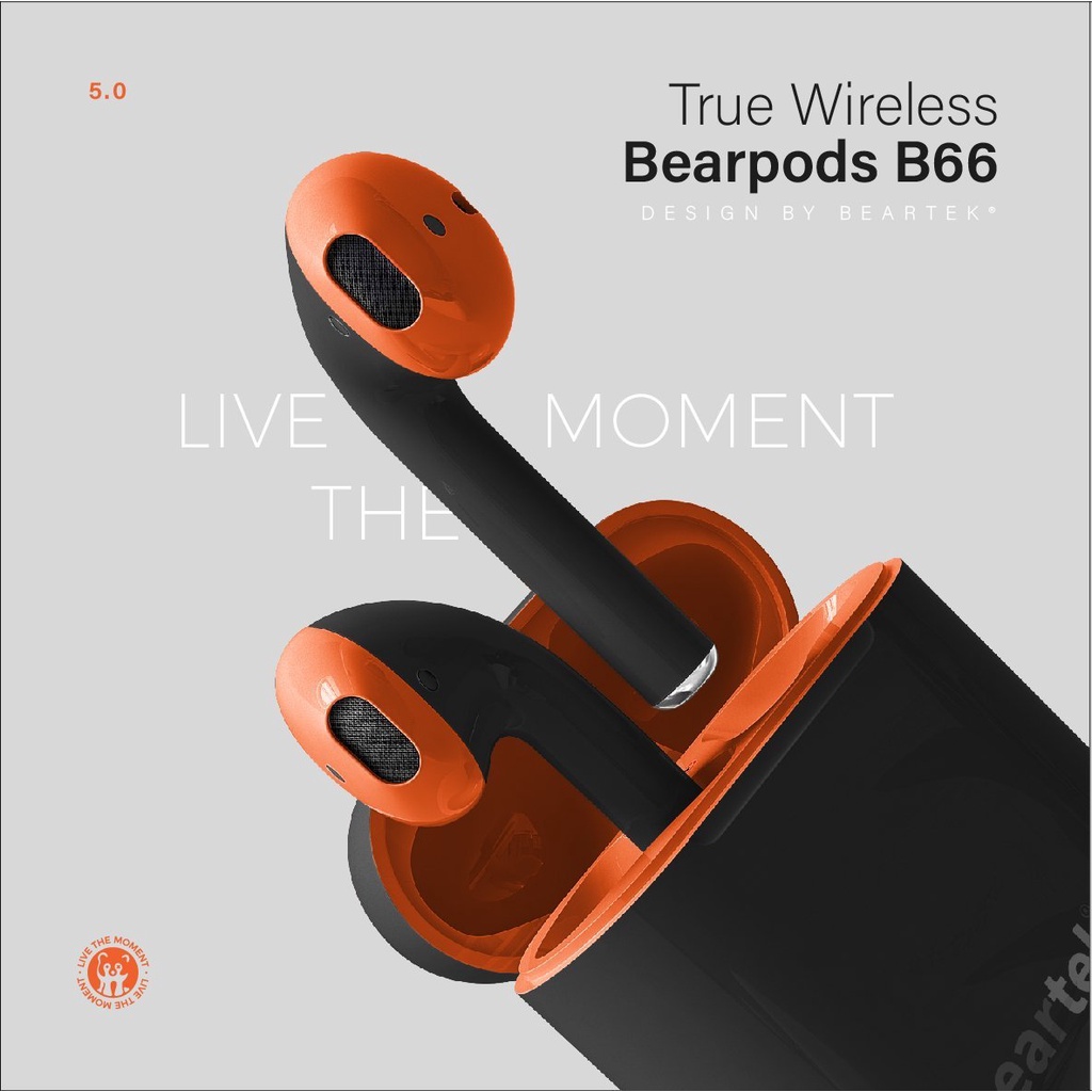 Tai nghe Bluetooth Beartek Bearpods B66 True Wireless có định vị, đổi tên, chạm cảm ứng, cửa sổ kết nối – Kết nối không dây tiện lợi -  Hàng chính hãng