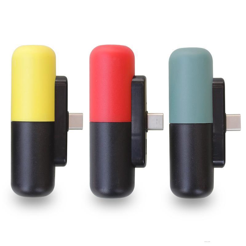 Pin Sạc Dự Phòng Loại C Với Dung Lượng Pin 3300mAh Hình Viên Thuốc mini Dễ Mang Theo Khi Ra Ngoài
