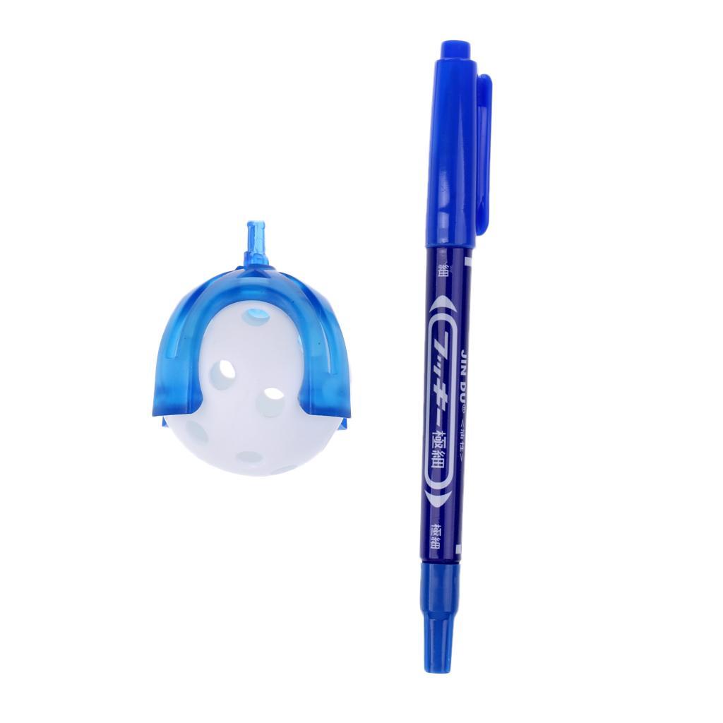 Golf Ball Alignment Marker with Pen and Ball Plus Sturdy Magnetic Smiling Face Visor Clip Golf Ball Marker
