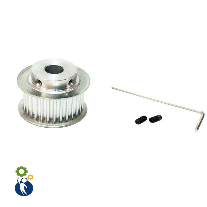 Buly, Puly, Pulley Trục 8mm - 30 Răng Đai 10, sử dụng với dây đai 2GT-10mm