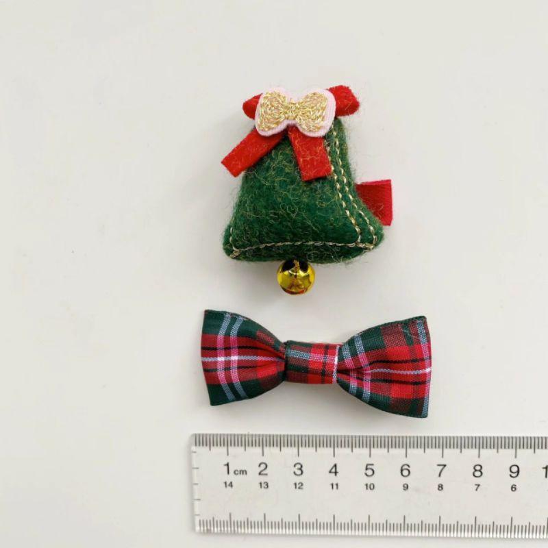 Kẹp mái nơ và cây thông noel cho bé