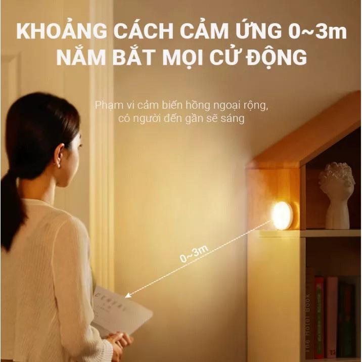 Đèn Cảm Ứng Chuyển Động, Đèn Led Dán Tường Cảm Biến Thông Minh Không Dây, Dán Tủ Quần Áo, Cầu Thang, Phòng Ngủ