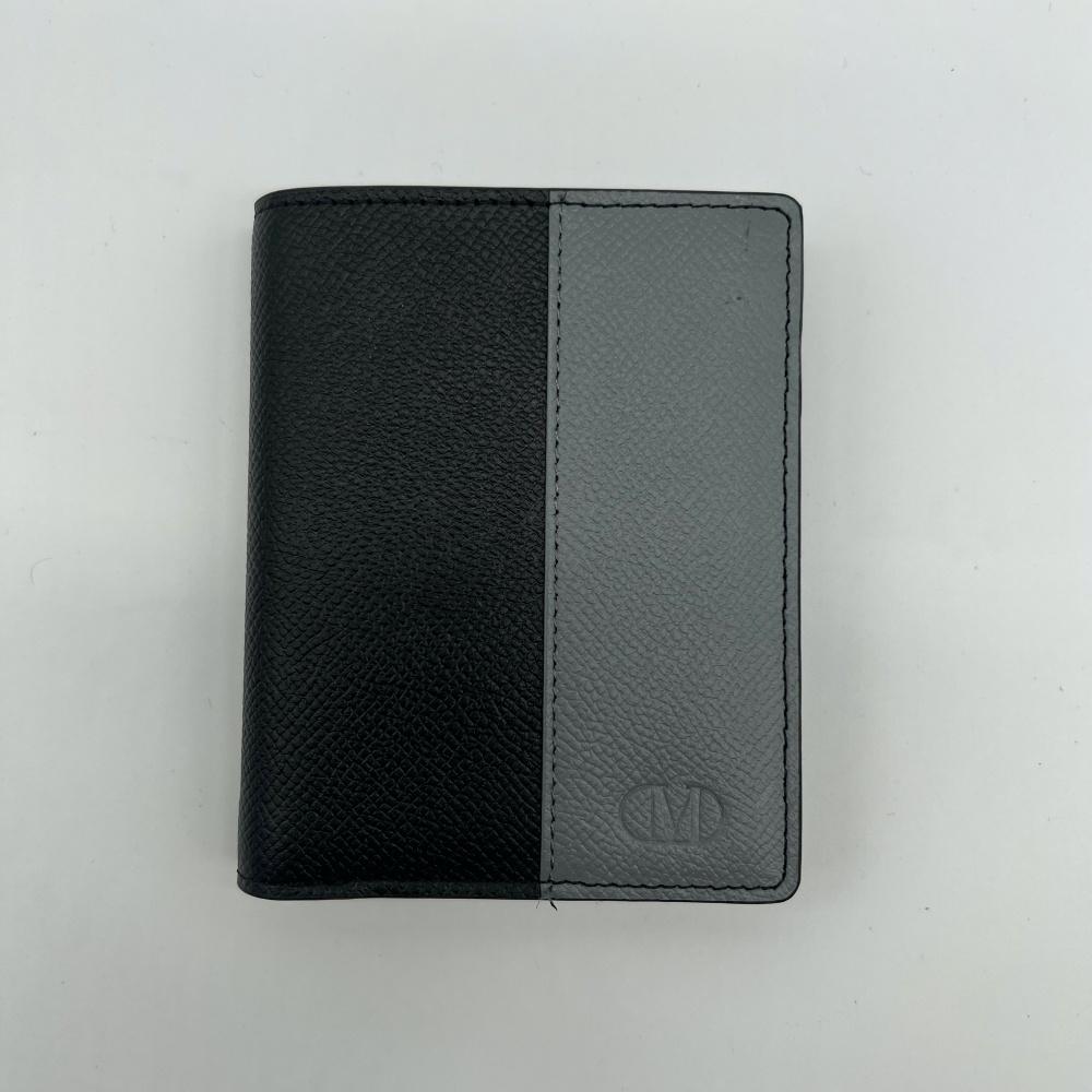 Ví Bóp Nam Mini Dáng Đứng Mandino Da Bò Vân Taiga Phối Màu Nhỏ Gọn 2 Ngăn Chính 8 Ngăn Thẻ