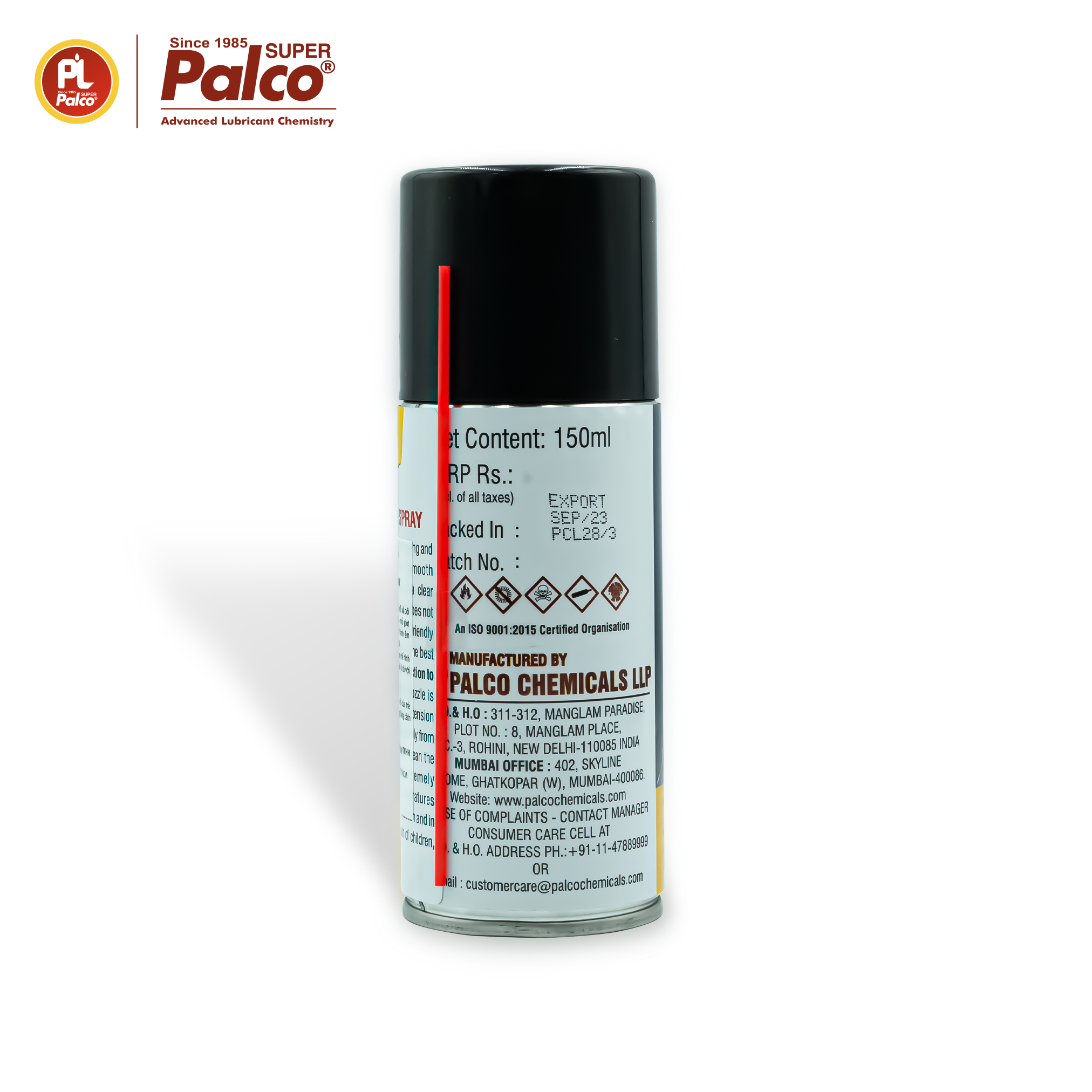 Mỡ bò nước bôi trơn chịu nhiệt dạng xịt PALCO Lithium Grease Spray - Chai 150ml - Nhập khẩu Ấn Độ