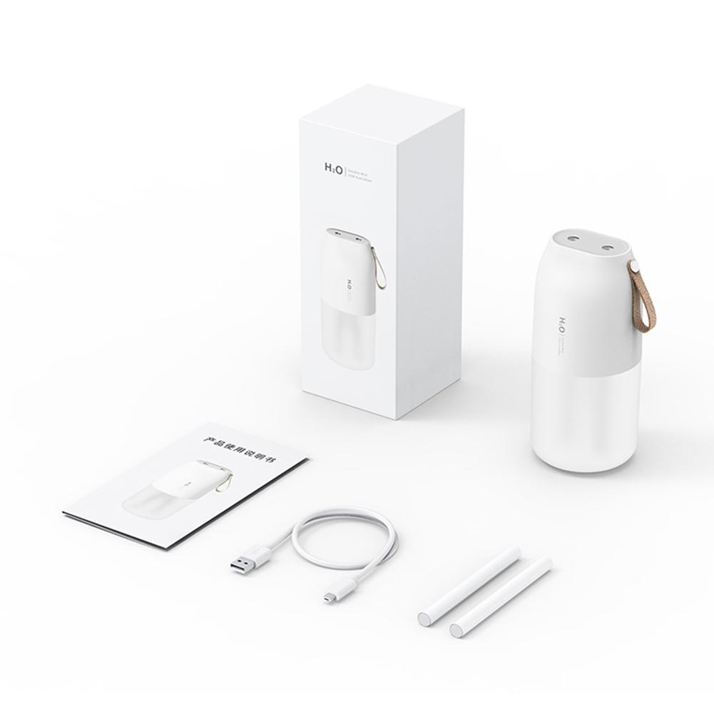 Không Dây Máy Tạo Độ Ẩm Không Khí Thơm Khuếch Tán 2000MAh Pin Sạc Đôi Vòi Phun Máy Khuếch Tán Tinh Dầu Phun Sương Tạo Máy Phun Sương Tạo Độ Ẩm