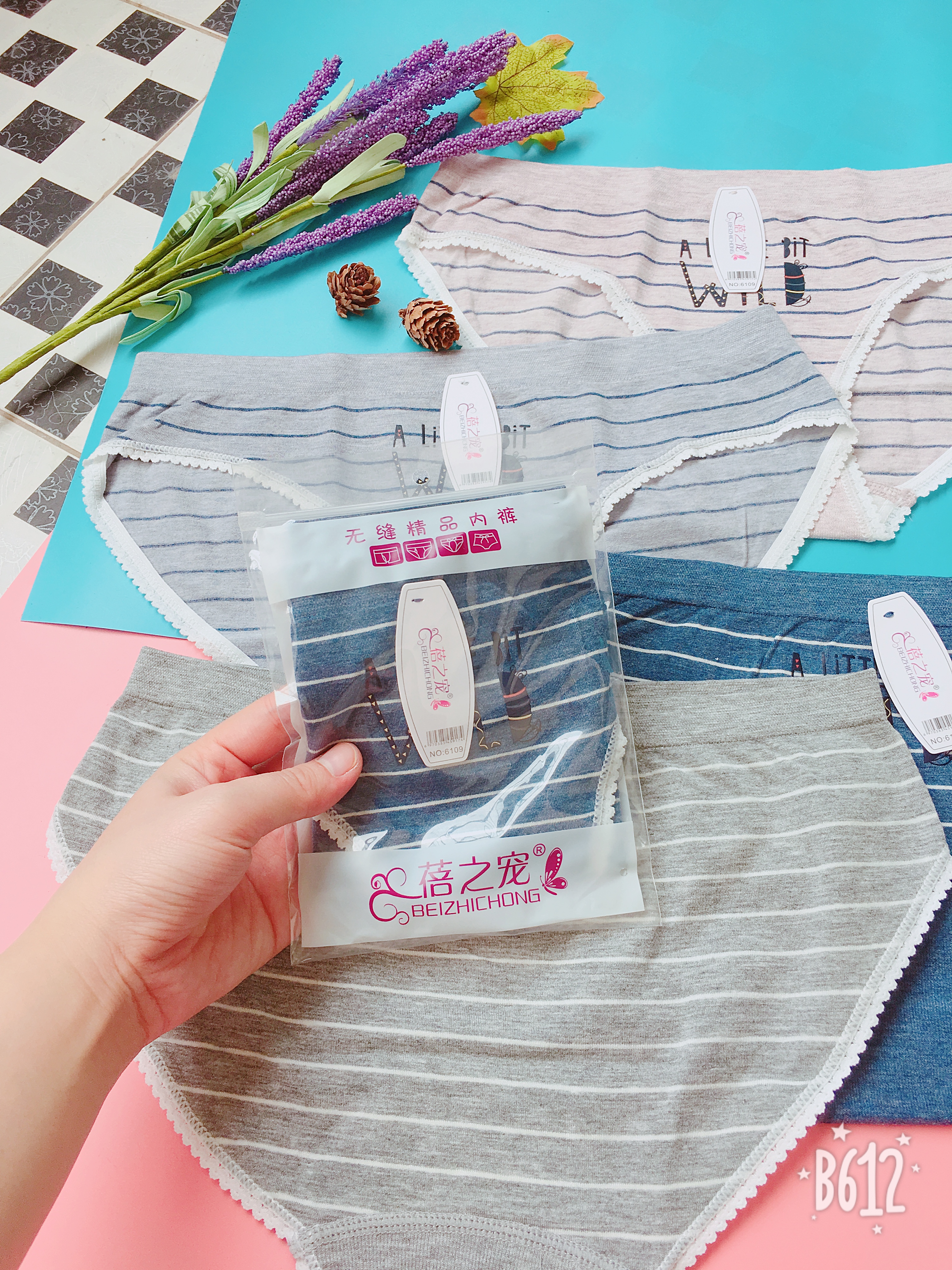 Combo 3 quần lót cotton siêu đẹp có túi zip mỗi quần fom từ 48-60kg mặc vừa