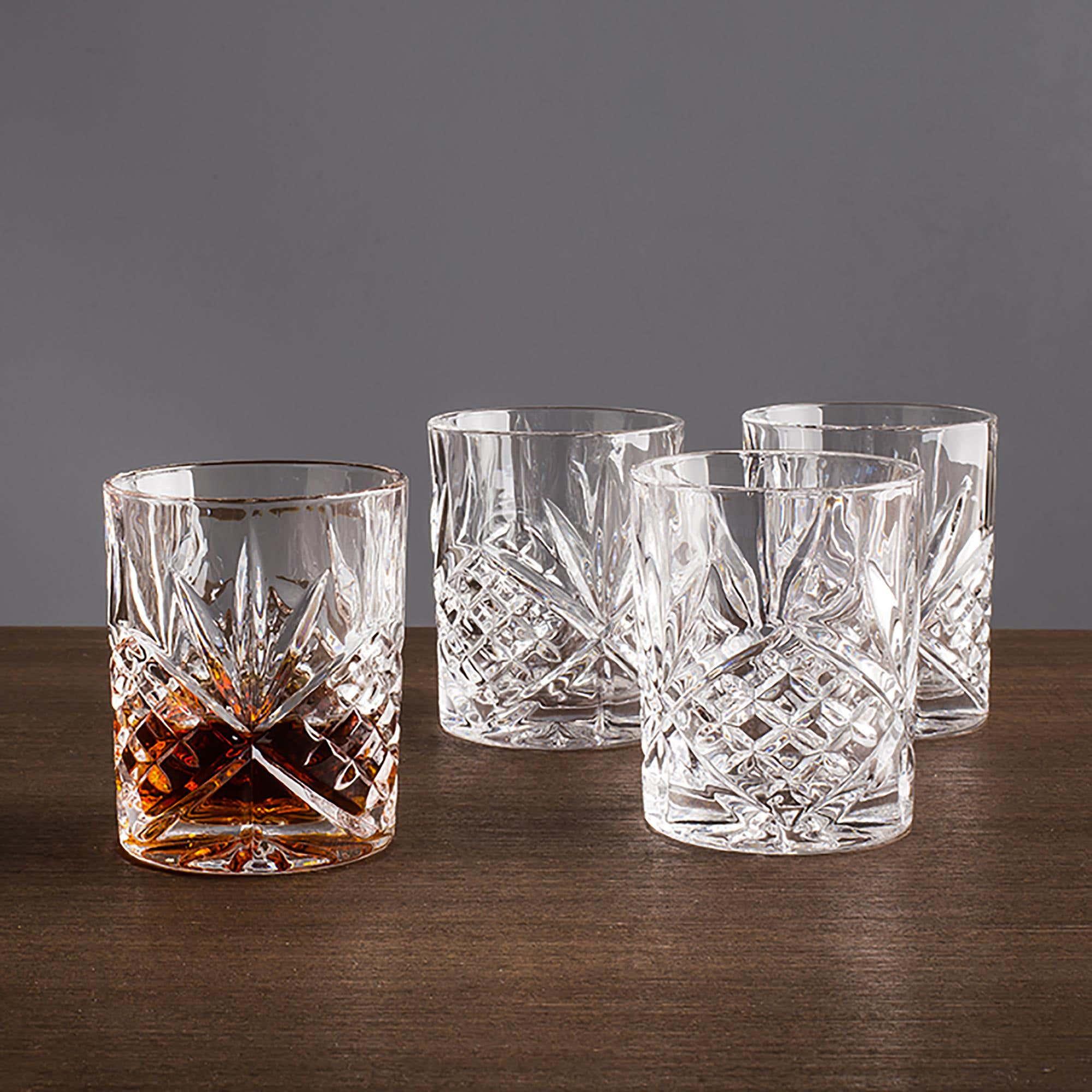 Set 12 Cốc Pha Lê GODINGER DUBLIN, Cốc Thủy Tinh Cao Cấp Dùng Rươu Whisky, Nước Ép Trái Cây, Hoa Quả, Nhập Đức