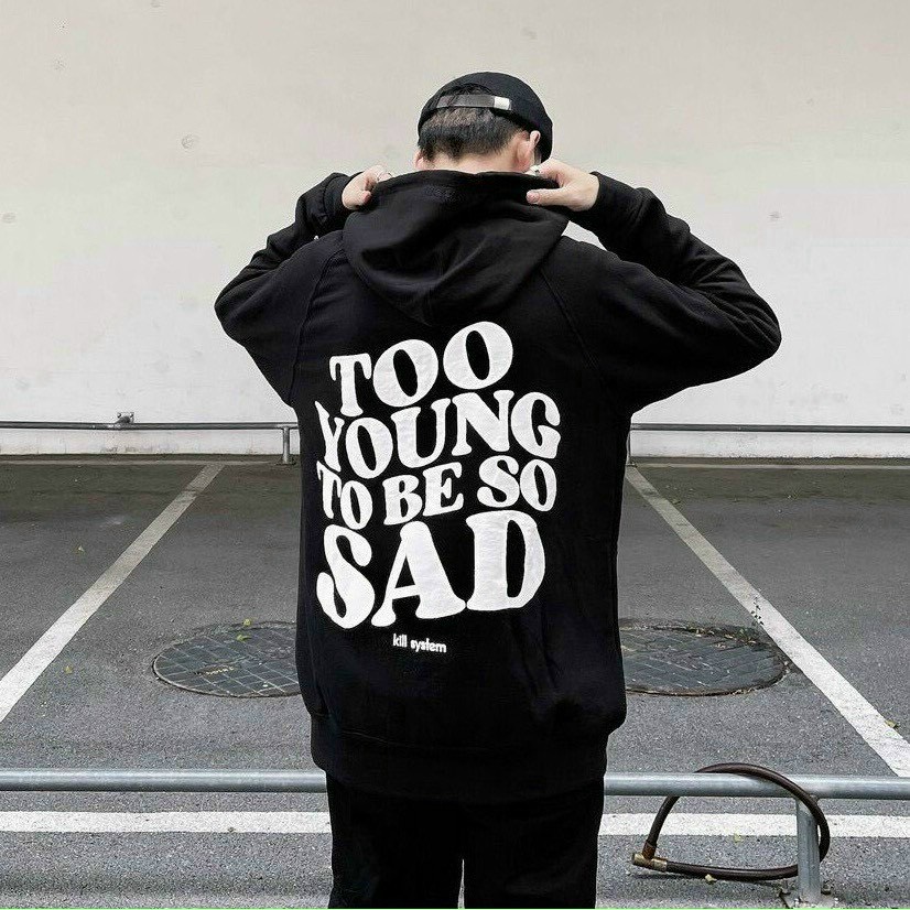 Hoodie tay phồng cánh rơi