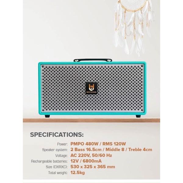 Loa di động cao cấp chính hãng Best Sound M6 Musicbox (Hàng nhập khẩu, 2022)