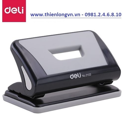 Máy đục lỗ Deli - E0103 màu xám (10 tờ)