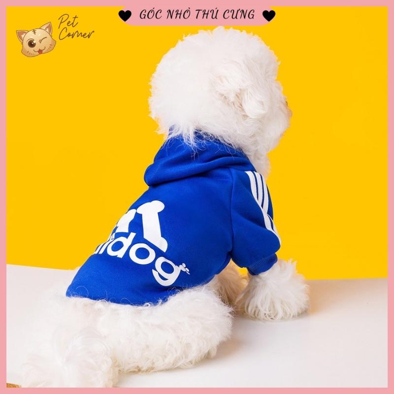 Áo nỉ Hoodie Adidog cho thú cưng, áo mùa đông cho chó mèo