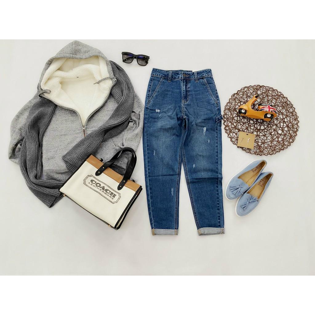 QUẦN JEANS BOYFRIEND DENIM 9 TẤC CÁ TÍNH THỜI TRANG