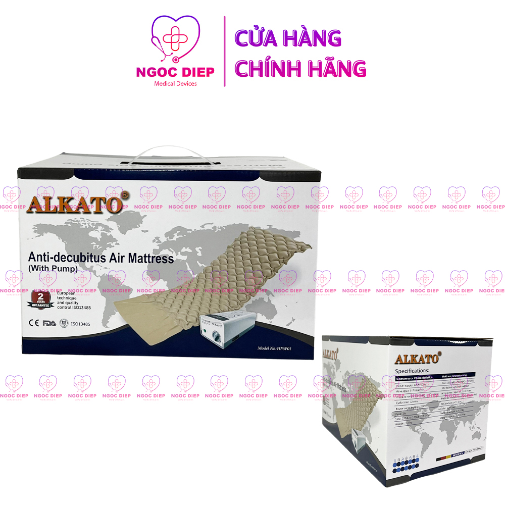 Đệm hơi chống loét ALKATO HF6P01 - Nệm cho người ốm, người già chống ê mỏi - Hàng chính hãng