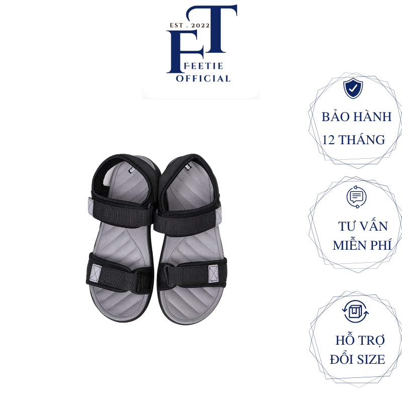 Sandal Unisex Quai Ngang Guvas Thời Trang Mang Đi Học ,Đi Chơi, Đi Du Lịch