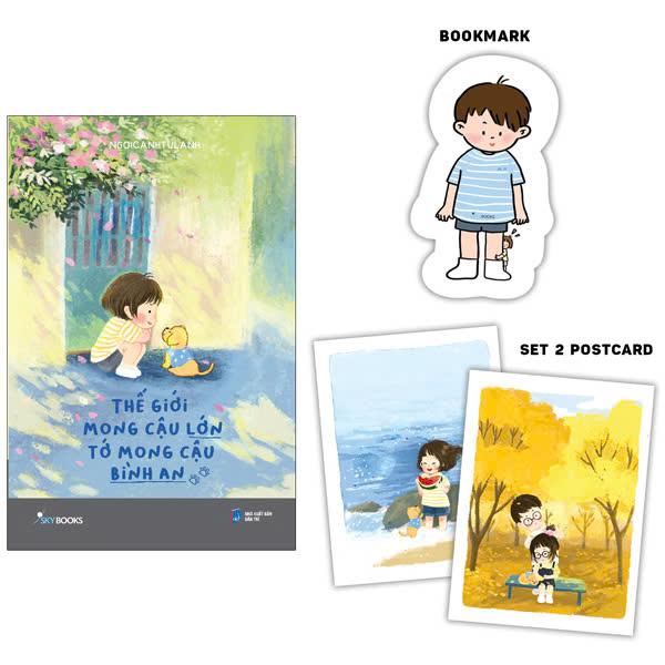 Sách - Thế Giới Mong Cậu Lớn - Tớ Mong Cậu Bình An - Bản Đặc Biệt - Tặng Kèm 2 Postcard + 1 Bookmark