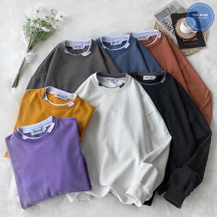 Áo Sweater Layer Rách Unisex Dài Tay Chất Liệu Mềm Mịn - Áo Thun Unisex Dài Tay