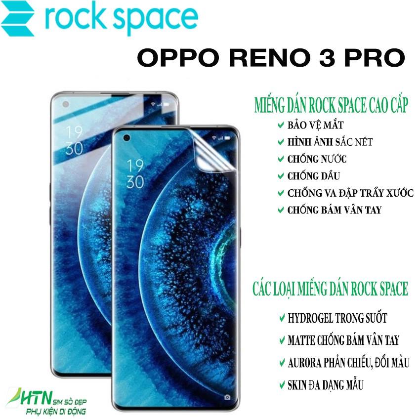 Miếng dán PPF cao cấp rock space cho oppo reno 3 pro dán màn hình/ mặt sau lưng điện thoại tự phục hồi vết xước nhỏ chống ánh sáng xanh - Hàng chính hãng