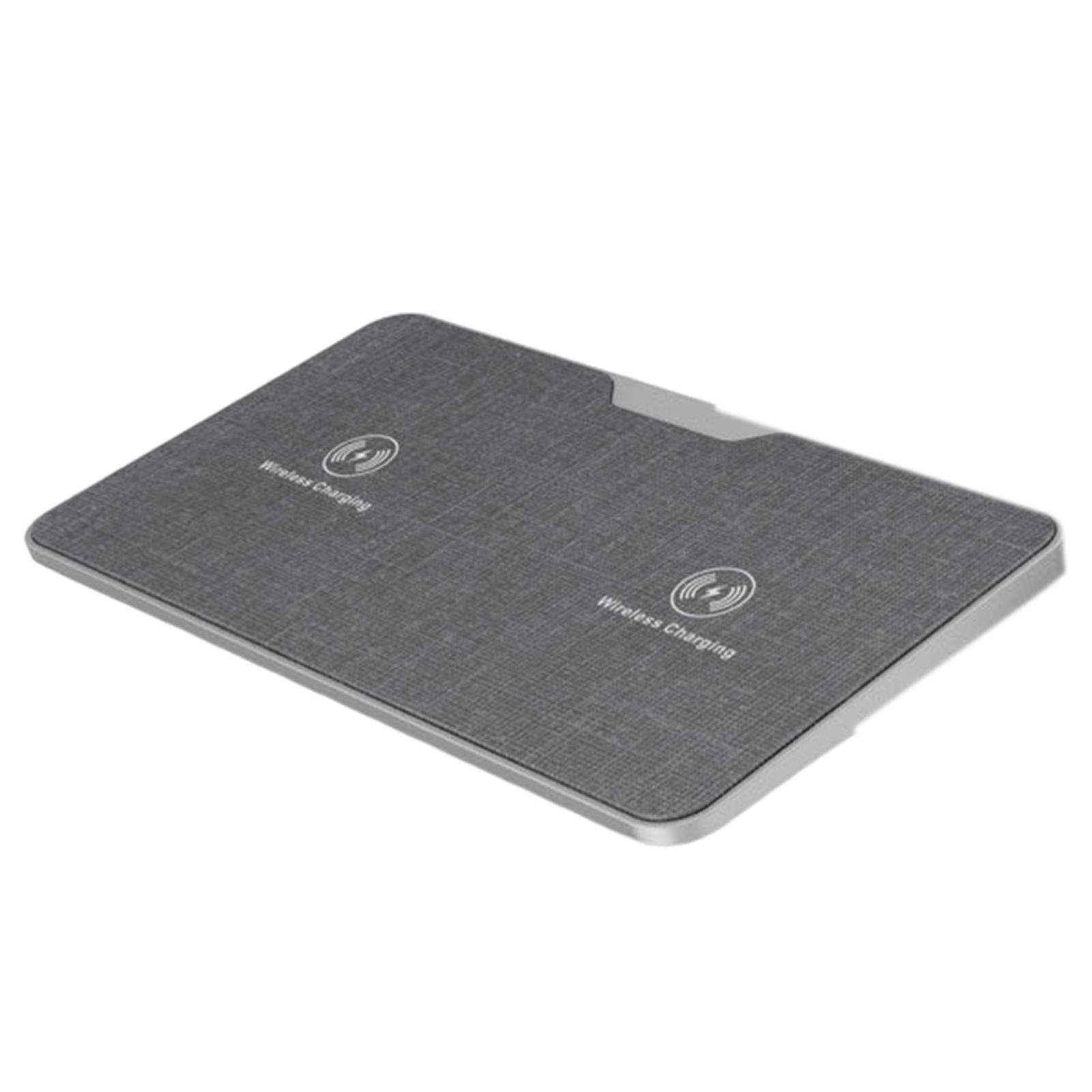 Dual Wireless Charger Charger ABS for Phone Black