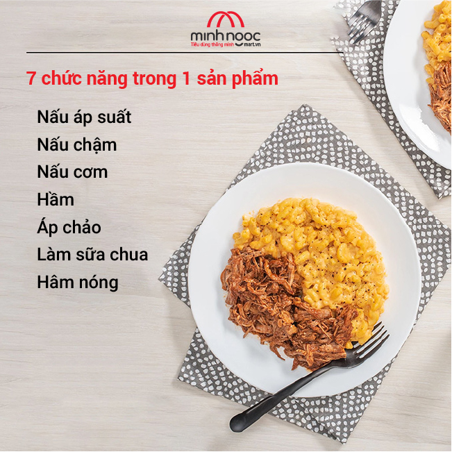 [Hàng chính hãng Instant Pot] Nồi Áp Suất Điện Đa Năng Instant Pot Duo V5, dung tích 5,7L, 7-in-1_NEW