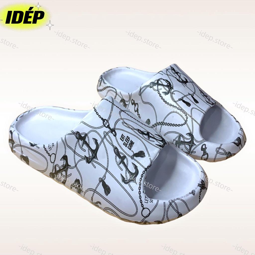 Dép bánh mì YZ Slide Mỏ Neo, Móc Câu nam quai ngang 3,5cm chất EVA siêu nhẹ thời trang iDÉP DL074